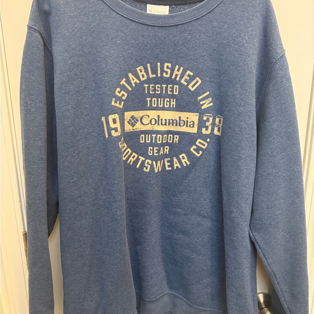 Columbia Logo 1938 Light Blue Sweatshirt